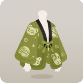 田舎の定番はんてん・緑色