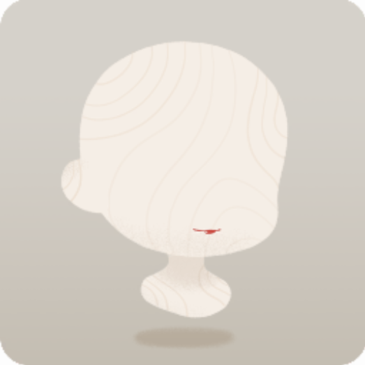 鮮やかな紅を塗った口