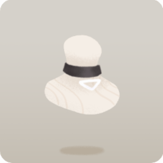 白いトライアングルのチョーカー