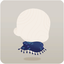 クリスタル模様の襟巻