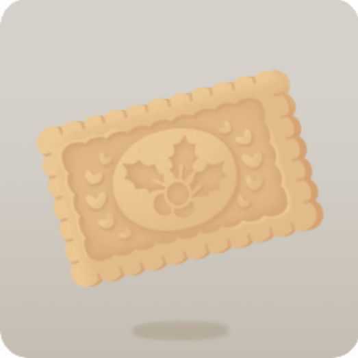 お茶会のビスケット