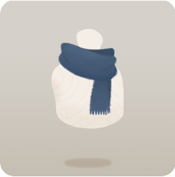 シンプルなマフラー