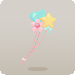 カラフル手持ちバルーン