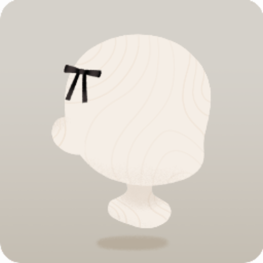 黒いワンポイントリボン