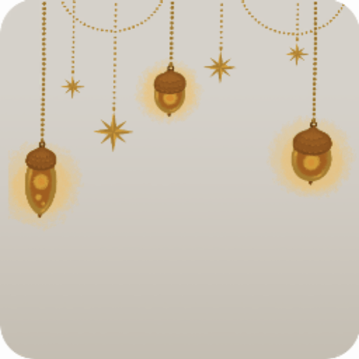 吊り下げどんぐりランプ