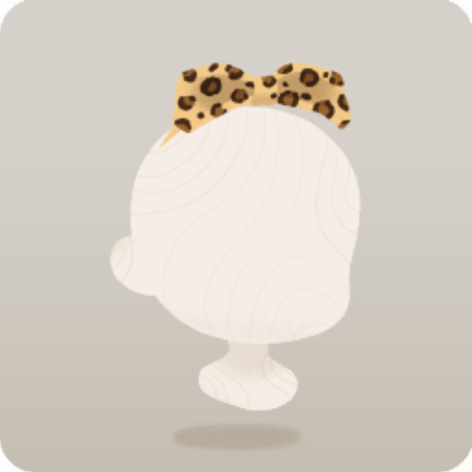 レオパード柄カチューシャリボン