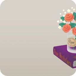 大切なバラと書物