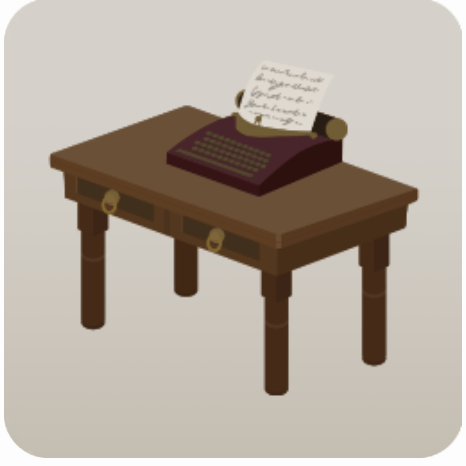 探偵事務所のデスク