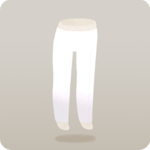 果て色のカジュアルパンツ