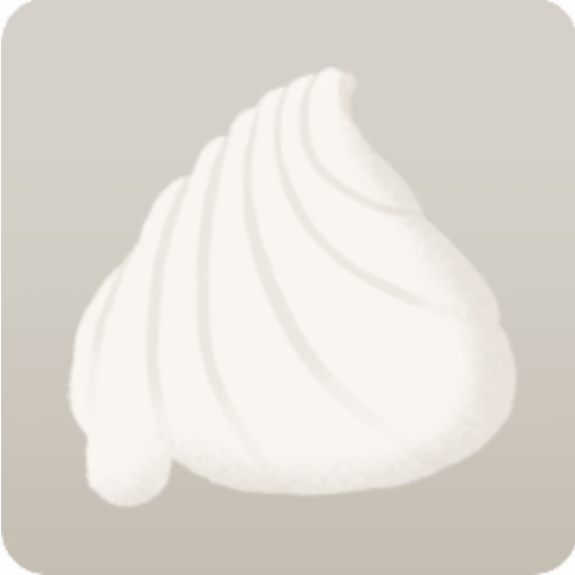 白い生クリーム帽