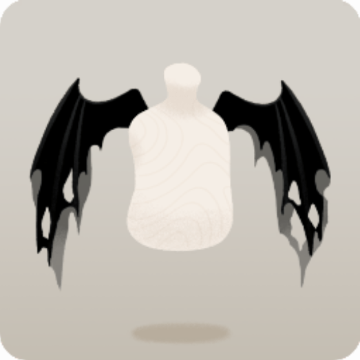 ボロボロの悪魔の羽