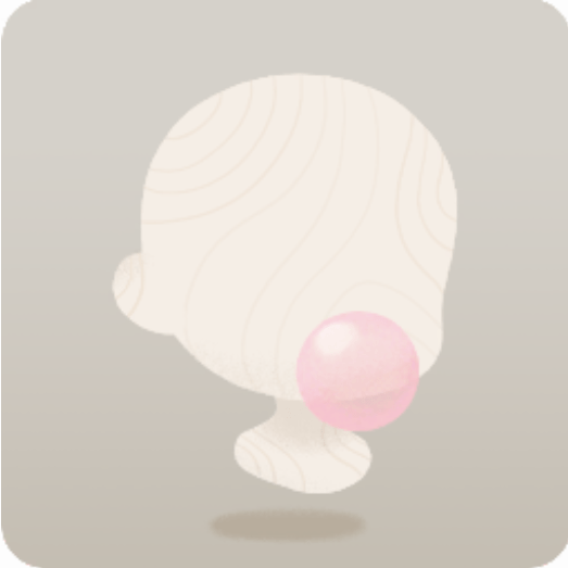 ピンクの風船ガム