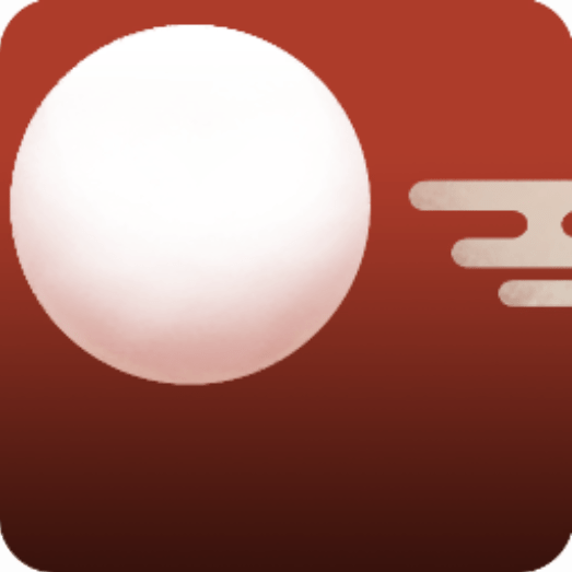 赤い夜空と満月