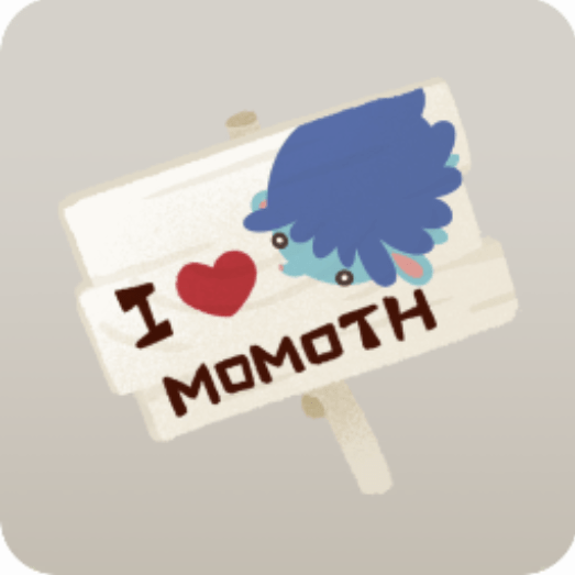 アイラブモモス看板