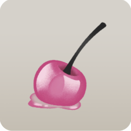 落ちたピンクチェリー