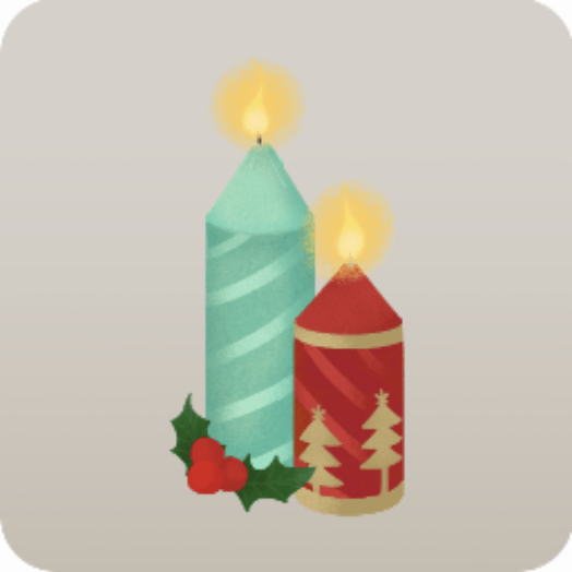 アットホームクリスマスキャンドル