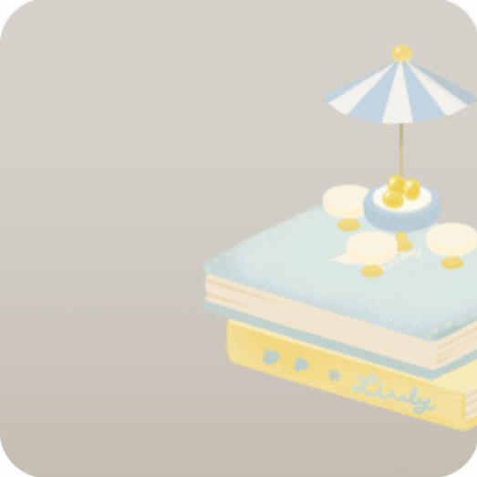 本の上の小さな机と椅子