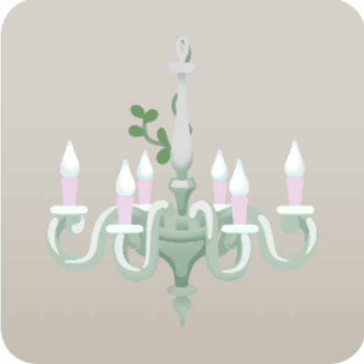 ドールハウスの小さなシャンデリア