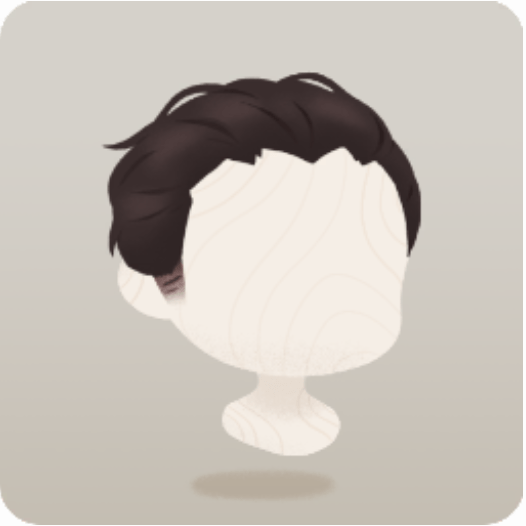 ビシッと決めた髪