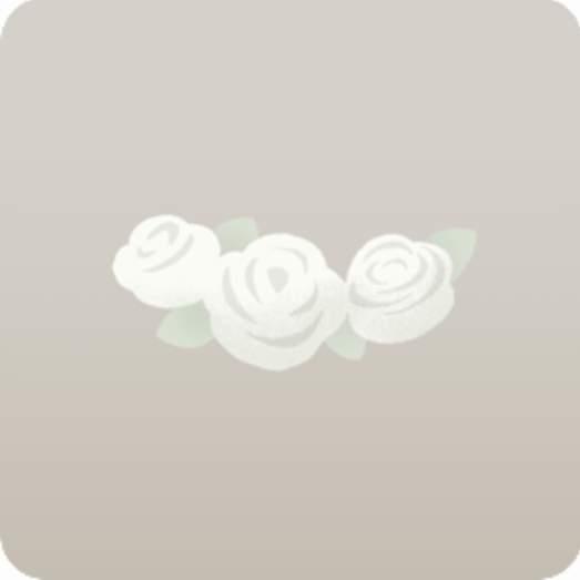 ミニ華美な白薔薇の花冠