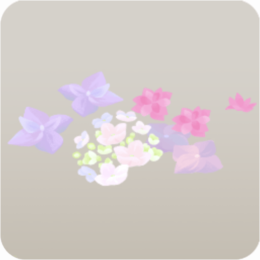 浮かぶ紫陽花・ラグ