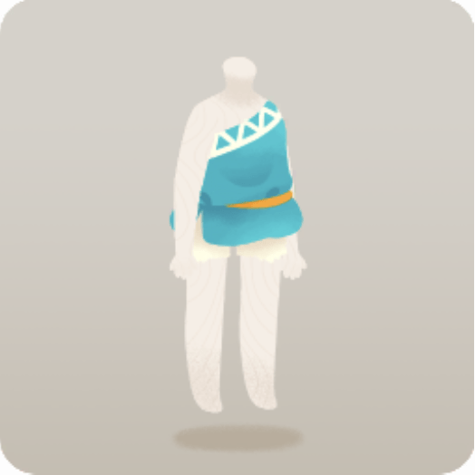 ワンショルダーの民族服