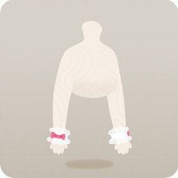 野苺ピンクレースカフス