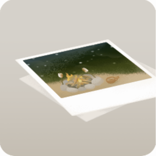 キャンプの思い出写真