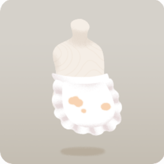 紅茶染みのエプロン