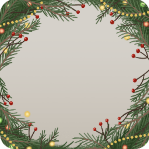 クリスマスグリーンフレーム