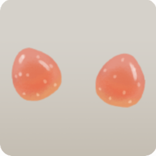 ふたつのミニイチゴ