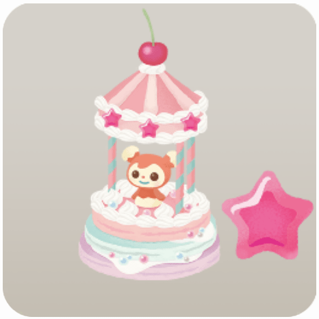 虹色パンケーキタワーの木