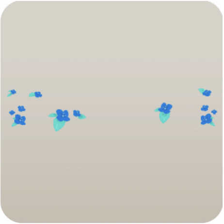 深い森の青い花