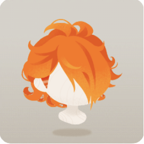 外ハネ目隠れヘア