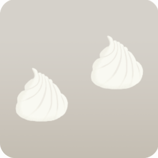 ホイップクリーム・右前