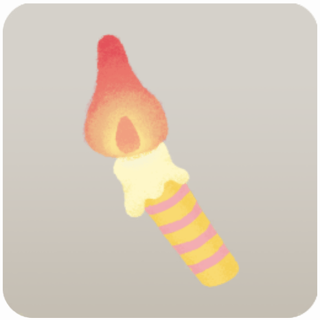 しましまキャンドル