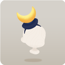 月のヘッドドレス