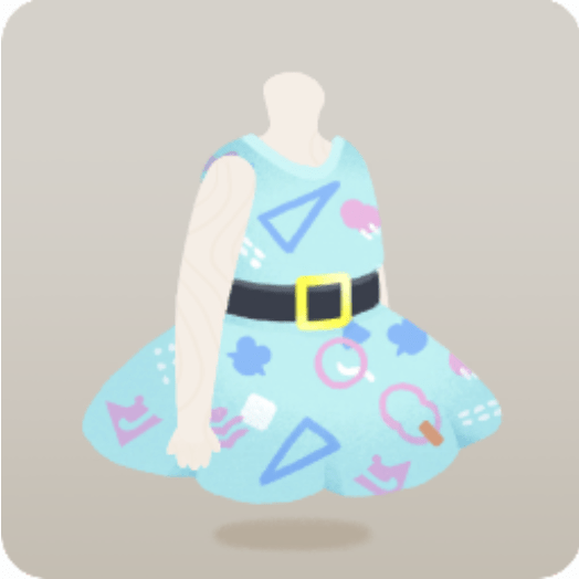 リヴリーモチーフ柄ミニスカ