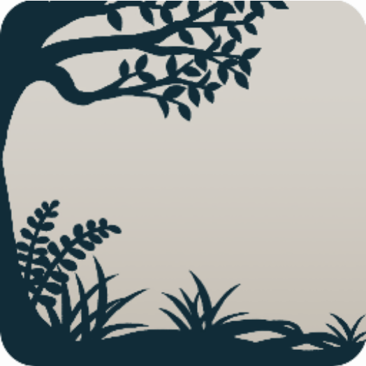 木のシルエット