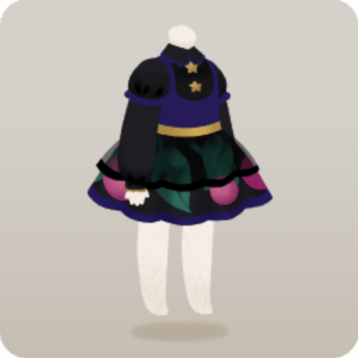 ピンクチェリードレス・ブラック