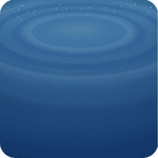 神秘の森の湖・夜