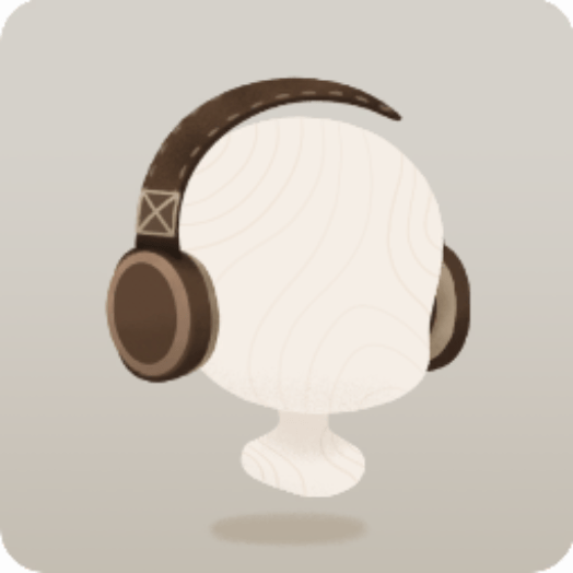 茶色いヘッドホン