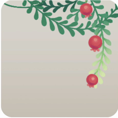 垂れ下がる柘榴