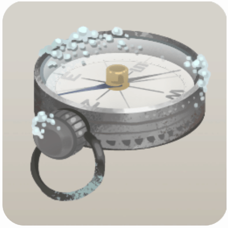 結晶化した方位磁石