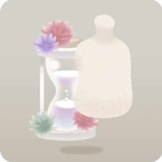 背負う砂丘の砂時計