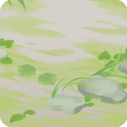 自然が息づく庭の地面