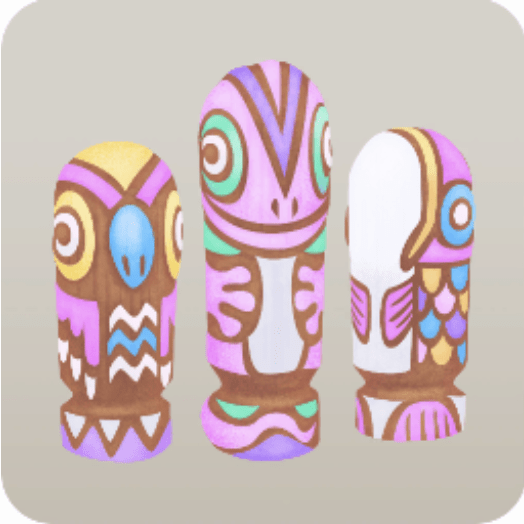 春の精霊の彫像達