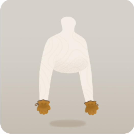 アウトドア専用の革手袋