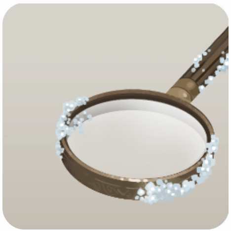 アンティークの虫眼鏡