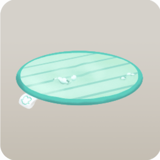 穴が空いたクッショングラウンド